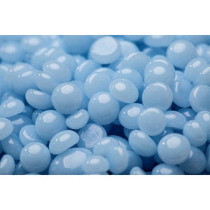 Blue depilatory hard wax bead 